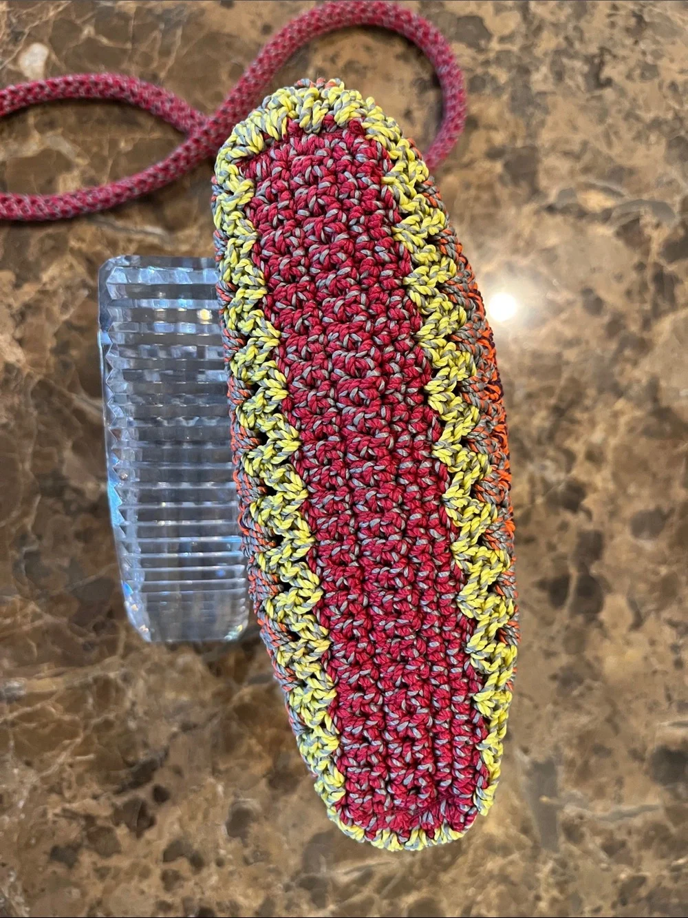 The Sak Crochet Multicolor Small Crossbody Bag Purse Boho Travel Festival